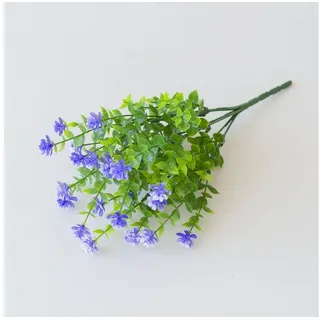 Kunstpflanze 2 Sträuße aus künstlichen Blumen, Pflanzen für den Außenbereich, YRIIOMO, Hochzeit, Gartendekoration, Heimdekoration blau