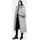 Damen Mantel mit magnetischer Abdeckleiste und Rucksackträgern warme Winterjacke Grey Gr M M