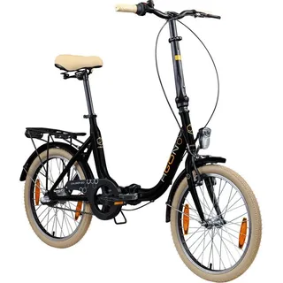 agon® Faltrad Cruiser, 3 Gang, Nabenschaltung, Faltrad Klappfahrrad Gepäckträger Beleuchtung Fahrrad 3-Gang