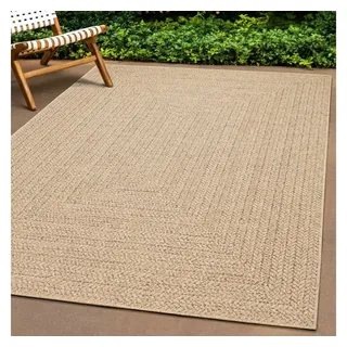 vidaXL Teppich ZIZUR 60x110 cm Jute-Optik Indoor und Outdoor