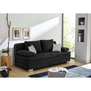 Jockenhöfer Gruppe Schlafsofa Lincoln, mit Bettfunktion und Bettkasten, als Dauerschläfer geeignet grau