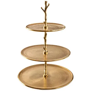 Invicta Interior Etagere Abstract, 50 cm, Ø 35 cm, gold