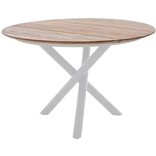 Diamond Garden San Marino Tischplatte Ø 120 cm Grau/Weiß
