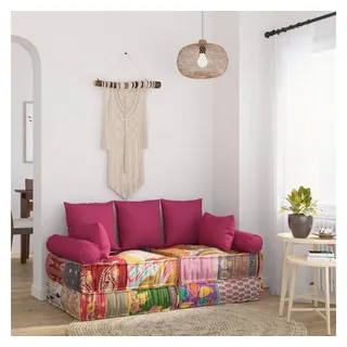 vidaXL 7-tlg. Dekokissen-Set Rosa Stoff