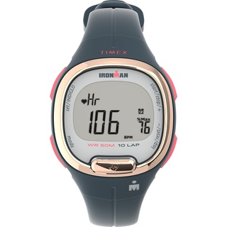 Timex Ironman Damen 33mm Digitaluhr mit Aktivitäts-Tracking & Herzfrequenz TW5M48200, Blau
