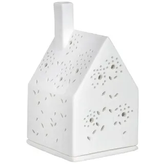 räder Teelichthalter Blumenwiese Porzellan Braun/Weiß