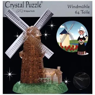 3D-Puzzle Große Crystal Puzzle: Windmühle, Puzzleteile