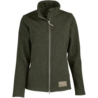 Jagdhund Damen-Woll-Fleecejacke Autal, beige, 42