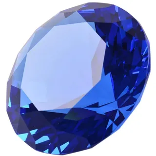 LONGWIN - Kristall-Diamant-Dekorations-Briefbeschwerer, 80 mm breit, einfarbig, Blau