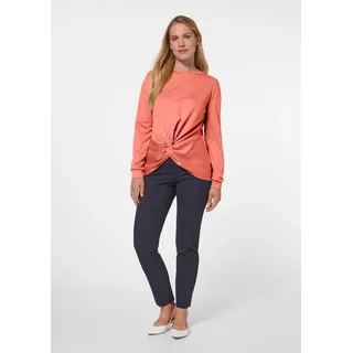 Madeleine Sweatshirt mit Knoten-Drapierung Orange 40
