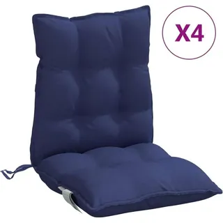 vidaXL Niedriglehner Auflage 4 St. 0 x 0 x 0 cm blau