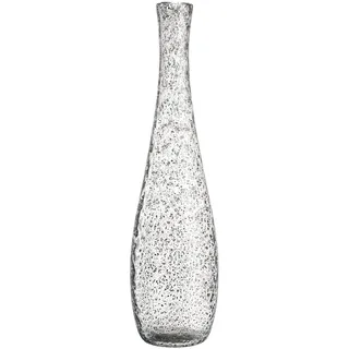 LEONARDO HOME Giardino, Dekovase in Grau, hohe, bauchige Bodenvase in modernem Look, handgefertigtes Unikat, Höhe: 50 cm, 034911, 1 Stück