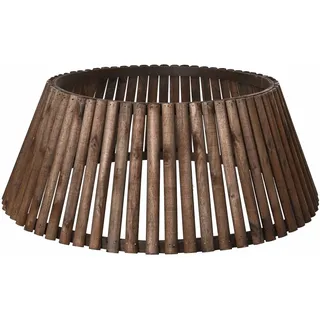 Everlands Holz-Baumring Braun, Weihnachtsbaum, H: 25 cm / Ø: 57 cm