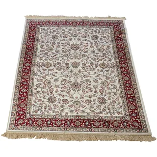 ABC Tappeti Teppich Farshian Hereke rot/elfenbein 100 x 140 cm