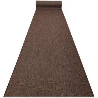 Läufer Sisal Sion Melange Flach Gewebt Braun 100cm Brown 100x300 Cm