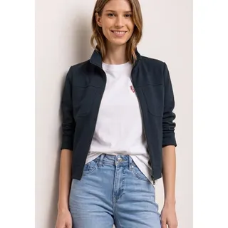 STREET ONE Jacke mit Zipper und Brusttaschen - Blau