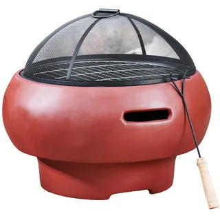 Teamson Home Feuerschale Ø 53 cm Rot