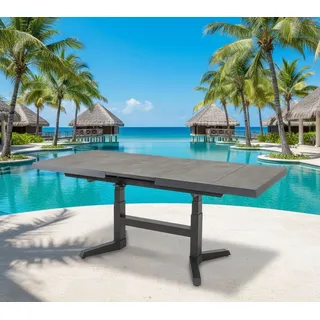 Lesli Living Hub-Ausziehtisch 88 x 0 x 0 cm Silber
