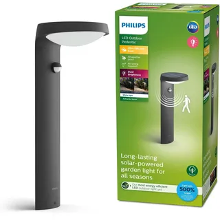 Philips Wegeleuchte Aluminium, Kunststoff, Metall 40,0 cm inkl. Bewegungsmelder anthrazit