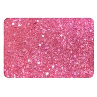 UNIOND Fußmatte mit glitzerndem rosa Glitzer-Druck, saugfähig, rutschfest, 61 x 40,6 cm, Flanell, waschbar, Eingangsteppich für drinnen und draußen