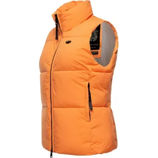 Ragwear Steppweste Ailish Wasserdichte Damen Weste ideal für die Übergangszeit orange XXXL (46)