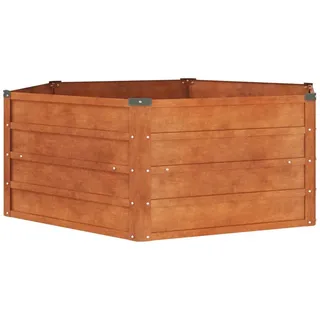 vidaXL Hochbeet Rostig 129 x 129 x 45 cm Cortenstahl