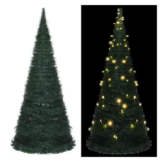 vidaXL Künstlicher Pop-Up-Weihnachtsbaum mit Beleuchtung Grün 150 cm
