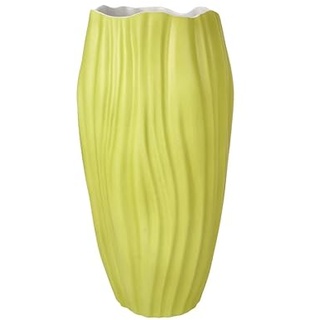 Goebel Vase Spirulina Colori in der Farbe Hellgrün, aus Biskuit-Porzellan hergestellt, Maße: 15,5 x 15,5 x 30 cm, 23-123-04-1