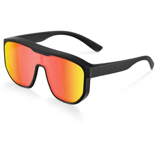 Wrimen überzieh sonnenbrille-Damen-Polarisiert Sonnenbrille über normale brille-überbrille-Groß Sonnenüberbrille für brillenträger-over sunglasses-Wine Red
