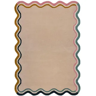 KADIMA DESIGN Wollteppich 200 x 290 cm Beige