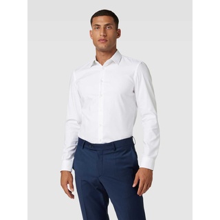 Super Slim Fit Businesshemd mit Kentkragen, Weiss, 39/40
