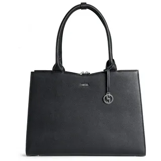 SOCHA Laptoptasche Straight Line 15.6 Zoll, elegante Businesstasche für Damen - Aktentasche mit Schultergurt schwarz