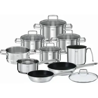 Rösle Moments Topf-Set 10-tlg. Kochtopf + Milchtopf + Bratentopf + Bratpfanne + Stieltopf + Deckel
