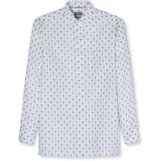 Olymp Businesshemd OLYMP "OLYMP Luxor, Comfort Fit, Button-down", Herren, Gr. 42, Normaler Arm, weiß, 100% Baumwolle, Hemden