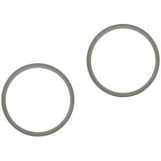 TRIO Leuchten LED Außen-Wandleuchte, Bewegungsmelder, LED fest integriert, Warmweiß, Neutralweiß, 2er SET Wand Außenleuchte & Hausnummer Zahlenset zur Beleuchtung Ø30cm grau rund | Ø 30 cm x 6 cm