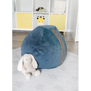 pushbag Sitzsack kids BAG100 corduroy, für Kinder, waschbar, D45 x H55 cm blau