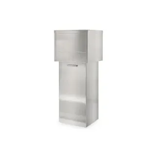 ETERNASOLID Mobiler Abfallbehälter, fahrbar, 80 Liter 211402 , Maße (B x H x T): 47 x 120 x 47 cm