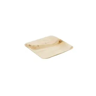 Greenbox Palmblatt Teller, quadratisch, aus Palmblatt, stapelbar DTW053651 , 1 Packung = 25 Stück, Maße (L x B): 15 x 15 cm