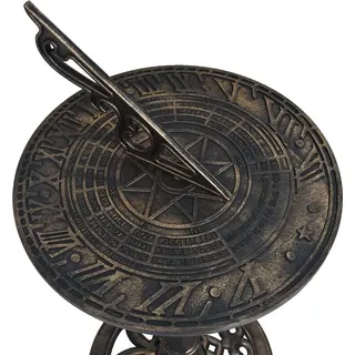 vidaXL Sonnenuhr 35,5 cm 35,5 x 82 cm Bronze