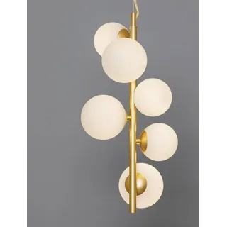Nova Luce Odillia 6-flg. G9 60 cm oval gold/weiß