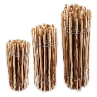 Aquagart Staketenzaun 5 m x 50 cm Braun/Holz