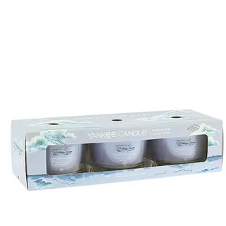 Yankee Candle Ocean Air Duftkerzen 3 x 37 g blau