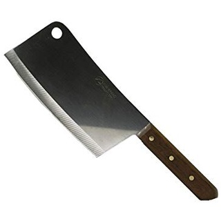 Pamai Pai® Hackmesser mit Holzgriff 19cm Klinge Stahl Messer Küchenmesser Hackbeil Nr. 850