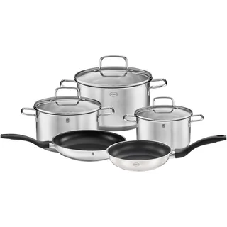 Rösle Basic Line Topf-Set 5-tlg. 3 x Kochtopf + 2 x Bratpfanne