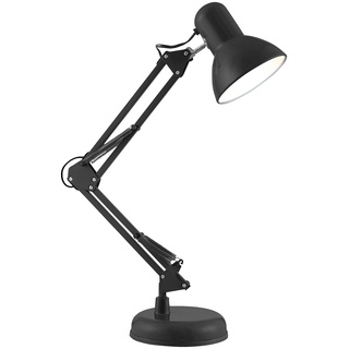 Retro-Schreibtischlampe mit 2 Gelenk-Armen, für E14-Lampe bis 60 Watt