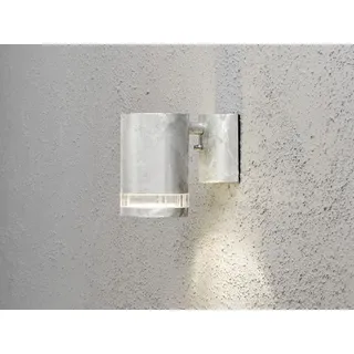 Konstsmide Außenwandleuchte Stahl 13 cm inkl. Bewegungsmelder Silber