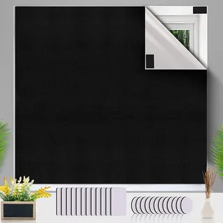 Ineasicer Tragbarer Verdunkelungsvorhang, 200 X 145 Cm, Verdunkelungsrollo, Kein Bohren Erforderlich, Individuell Zuschneidbar Für Jedes Fenster, Inklusive 15 Klebestreifen Für Fenster, Schlafzimmer,