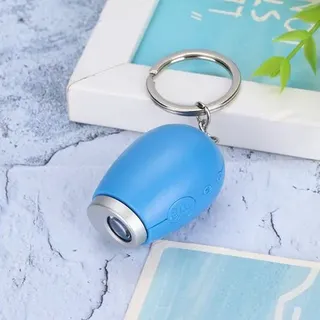 Schlüsselanhänger-projektionsuhr, Digitaluhr, Mini-uhr, Tragbare Projektionsuhr (blau)