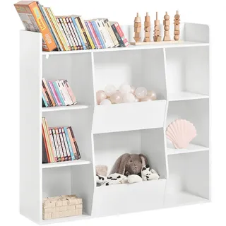 SoBuy Kinderregal KMB55 106 x 104 x 30 cm Holzwerkstoff weiß