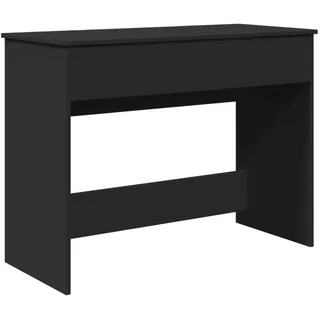 vidaXL Schminktisch mit Spiegel Schwarz 100x45x76 cm